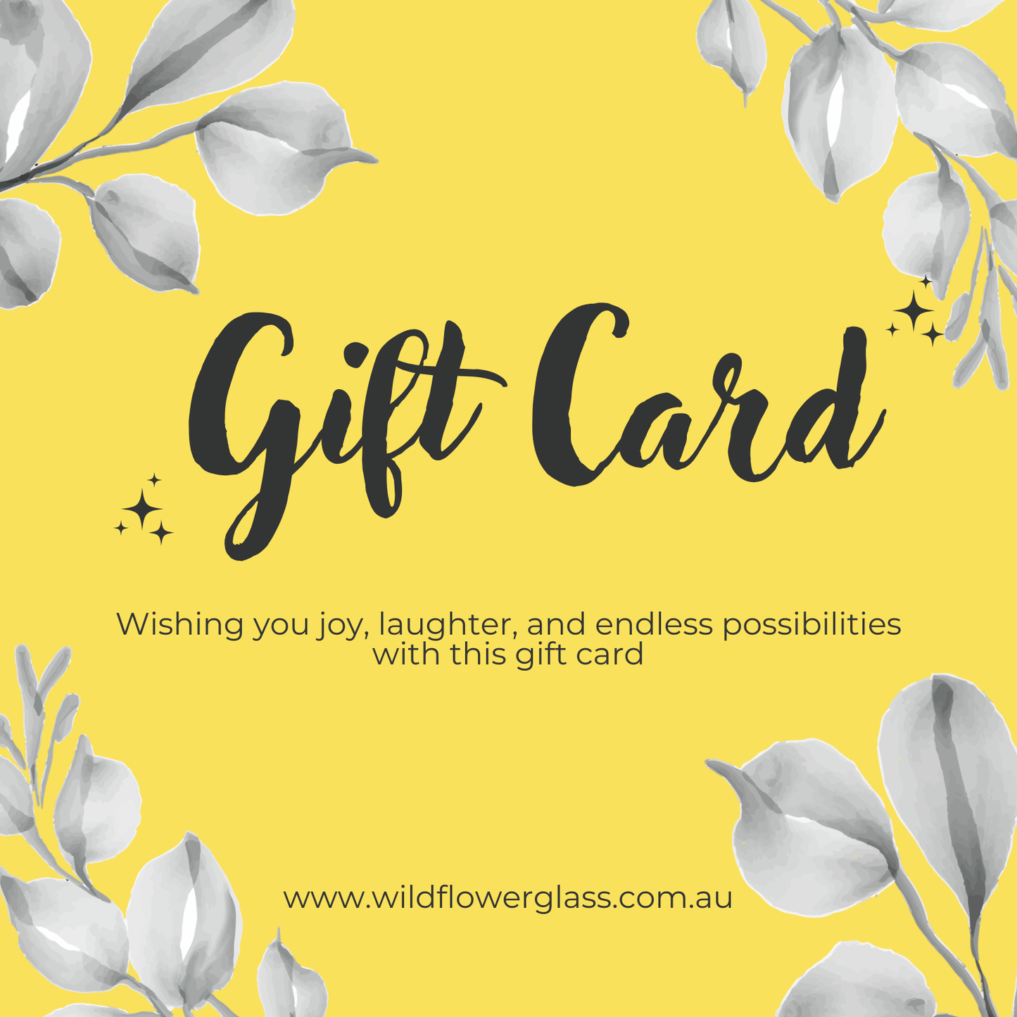 Wildflower Glass Gift Card