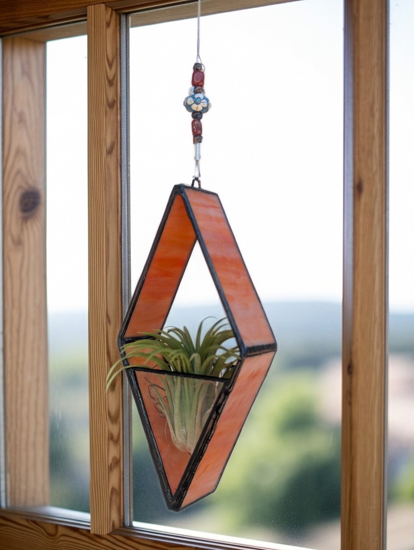 Diamond Air Plant Hanger - Juicy Orange