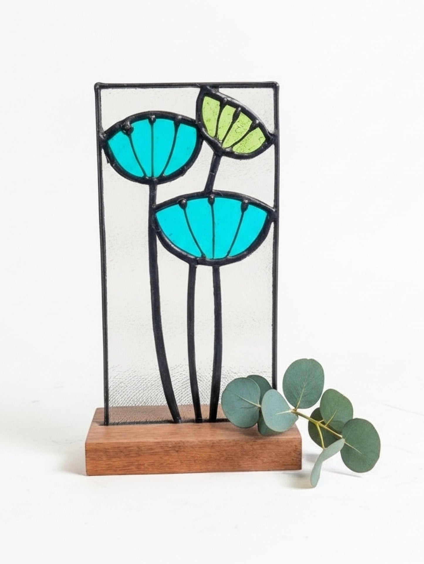 Trio of Flowers - Blinging Blue